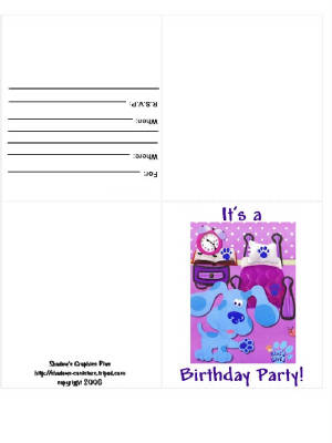 Blues Clues Birthday Invitation