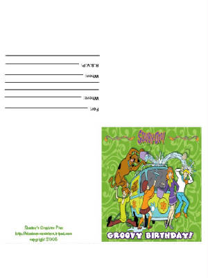 Scooby - Doo Invitation