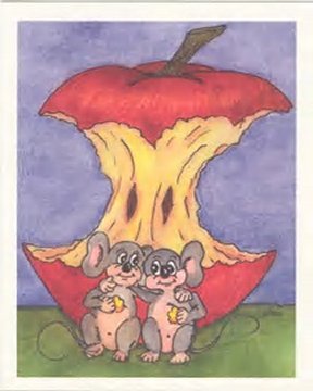 Two Mice Sharing an Apple